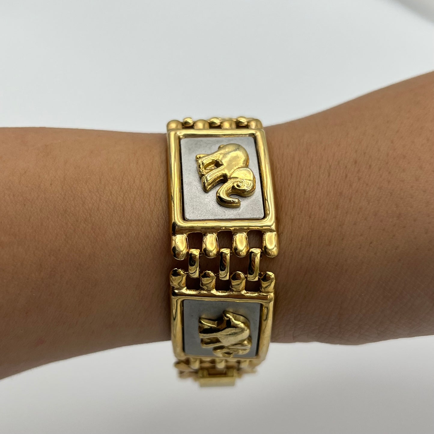 Two-Toned Elephant Bracelet
