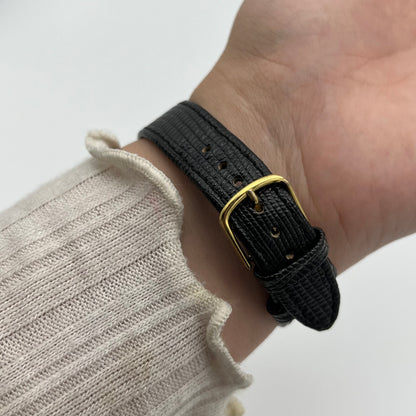 RARE Dual-Dial Watch with Leather Band