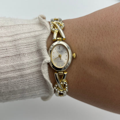 Dainty Gold-Toned Heart Watch