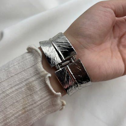 Feather Diamanté Cuff Bracelet