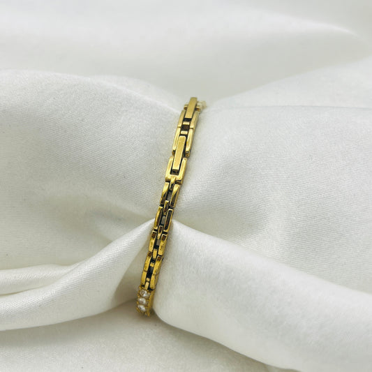 Diamanté Gold-Toned Watch