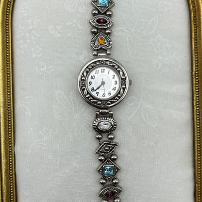 RARE Silver-Tone Charm Watch