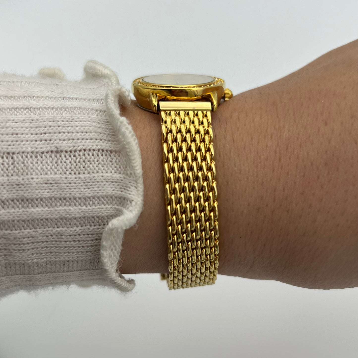Diamanté Gold-Toned Watch