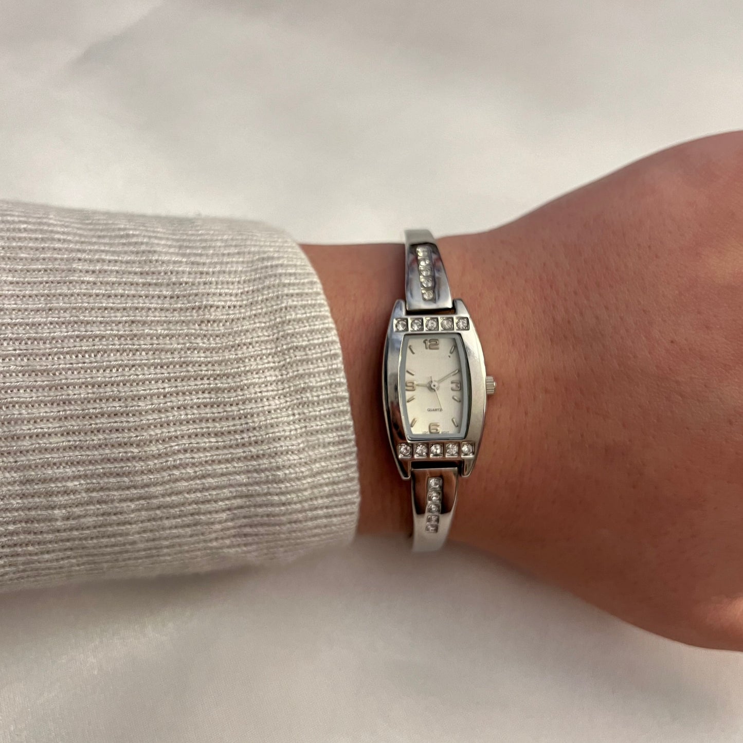 Silver Diamanté Watch