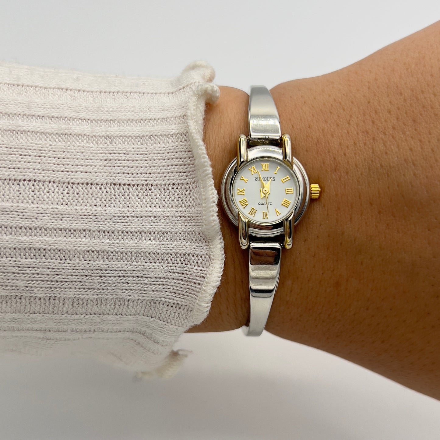 Two-Toned Dainty Watch