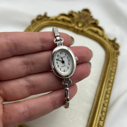 Dainty Silver-Tone Watch