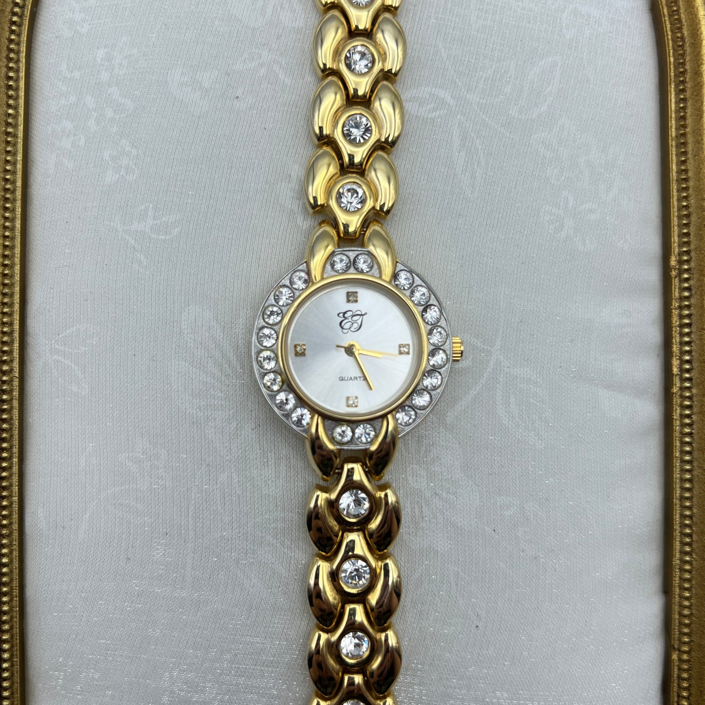 Elizabeth Taylor Diamanté Gold-Toned Watch