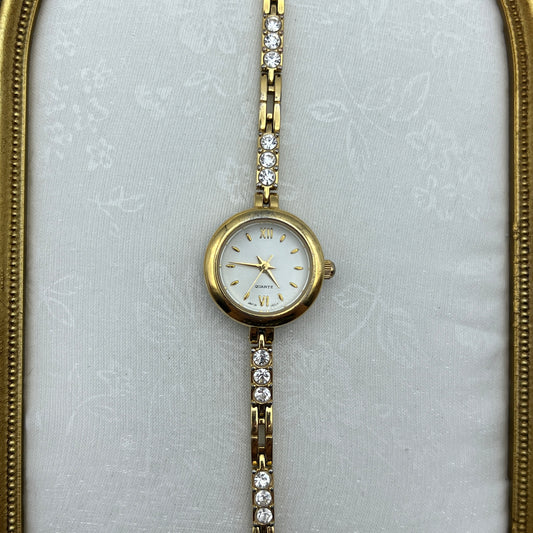 Elegant Diamanté Strap Watch