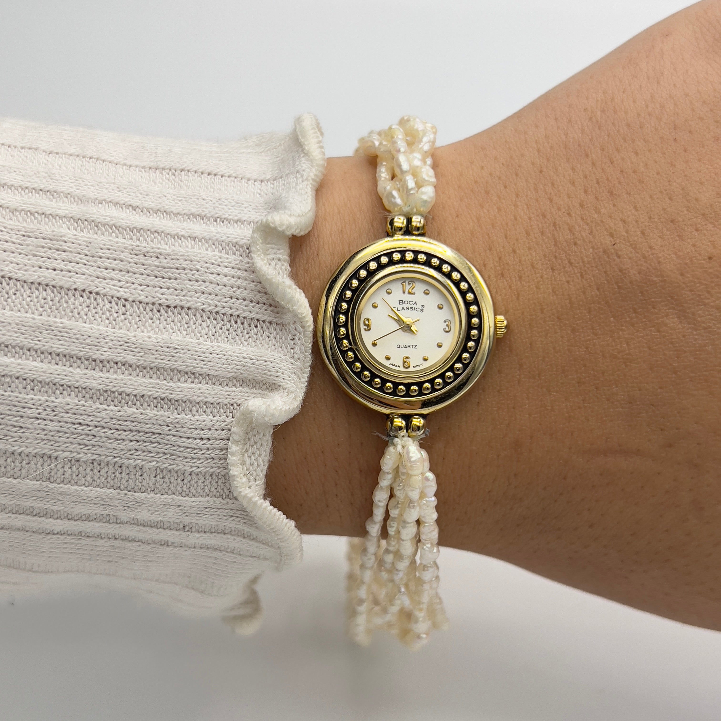 🐚Handcrafted Vintage Rice Pearl Watch