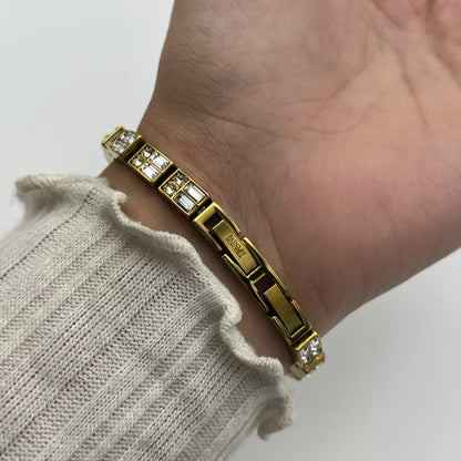 Baguette Gold-Toned Watch