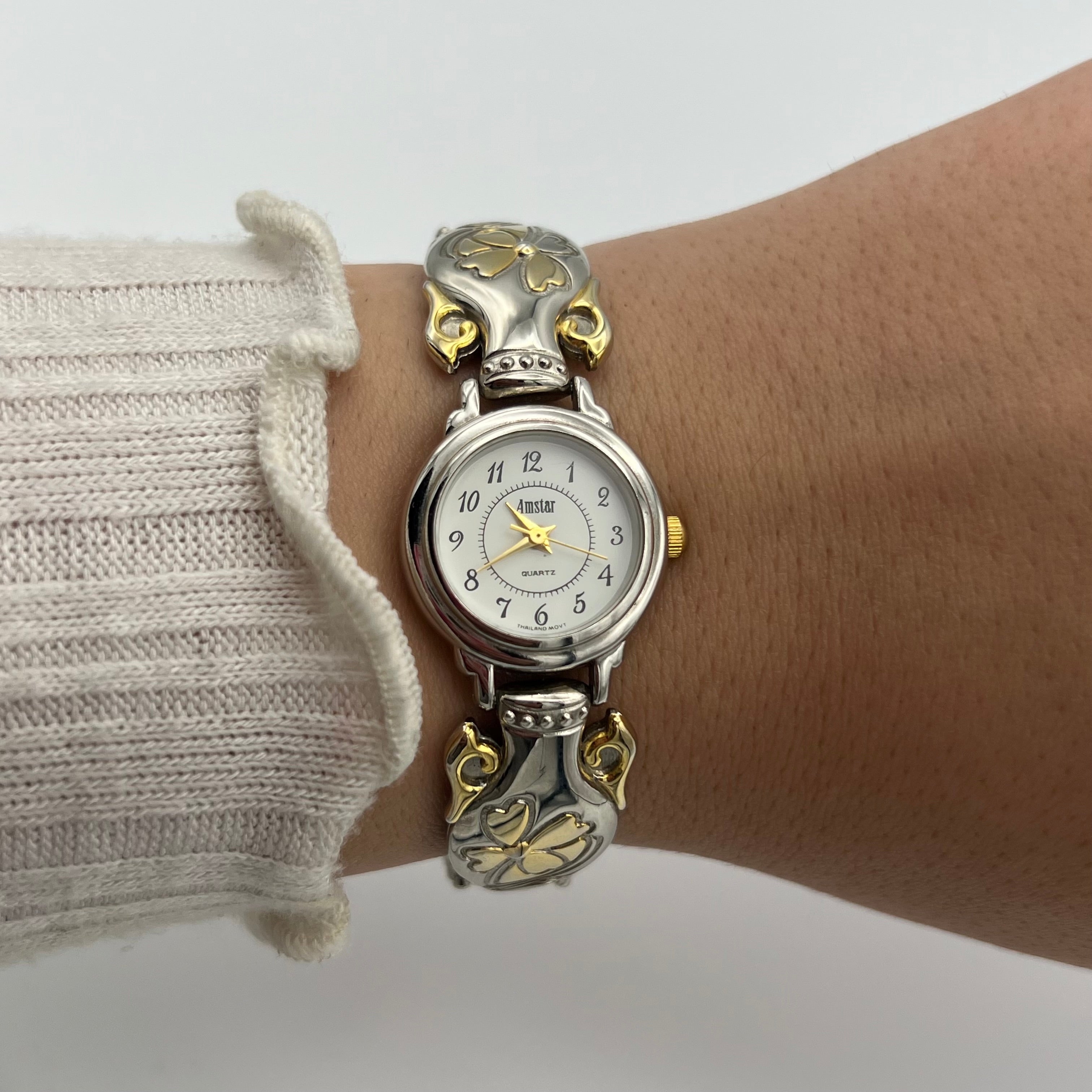 🌻 Flower Two-Toned Watch