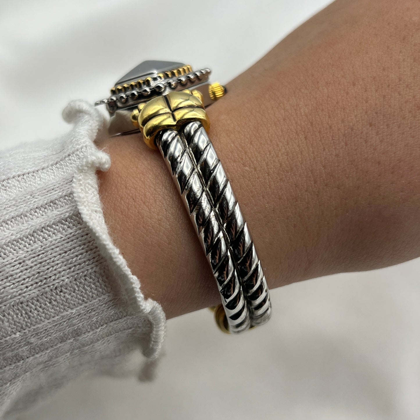 Two-Toned Peek-a-Boo Watch