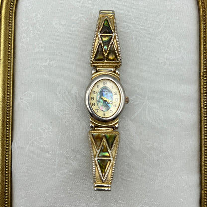 Triangle Golden Abalone Watch