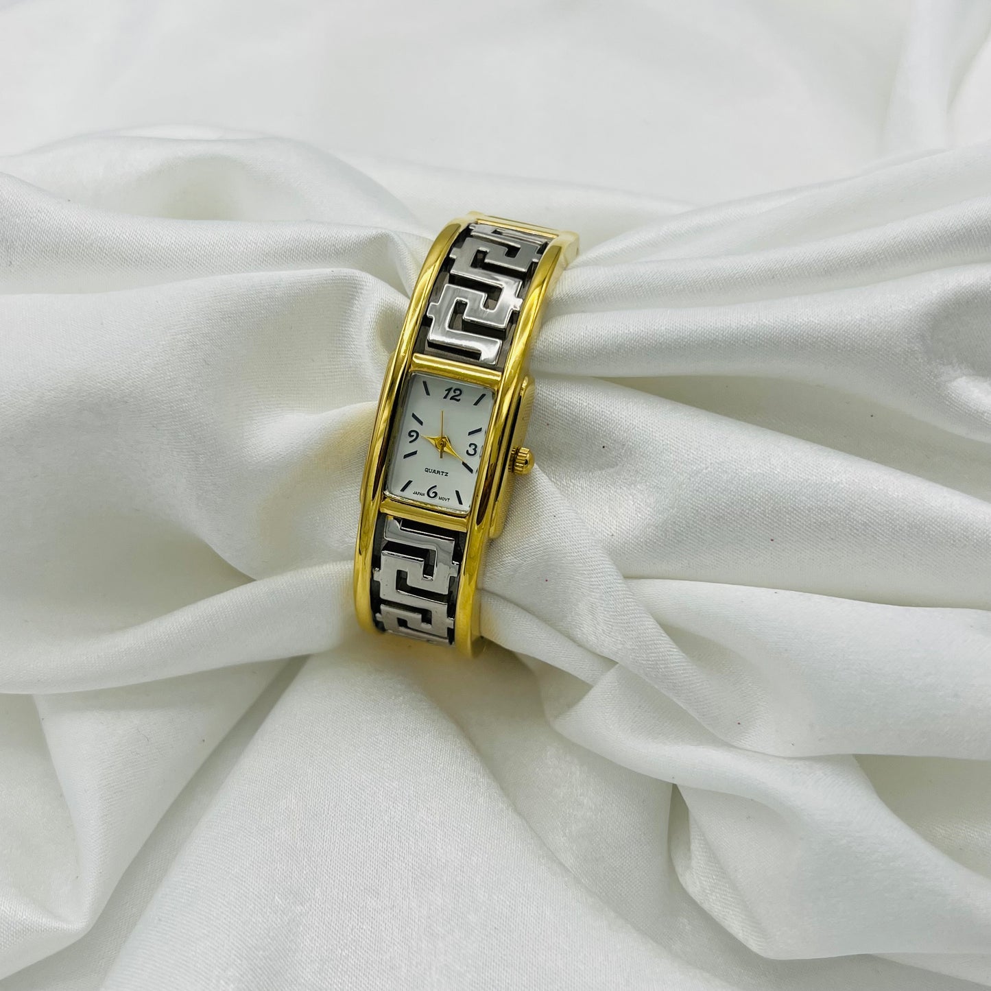 Two-Toned Cuff Watch