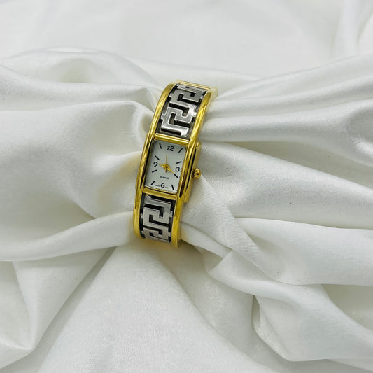 Two-Toned Cuff Watch