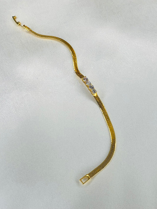 Gold Diamanté Bracelet