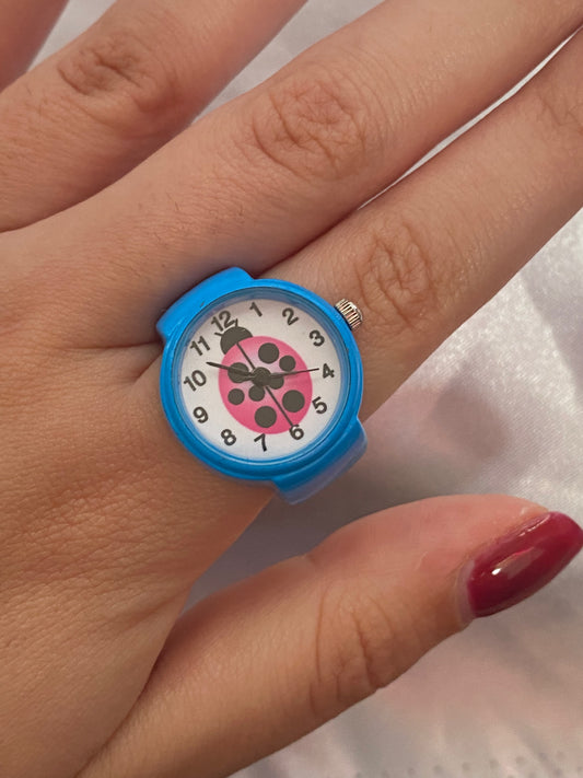 🐞 WORKING - Lady Bug Watch Ring