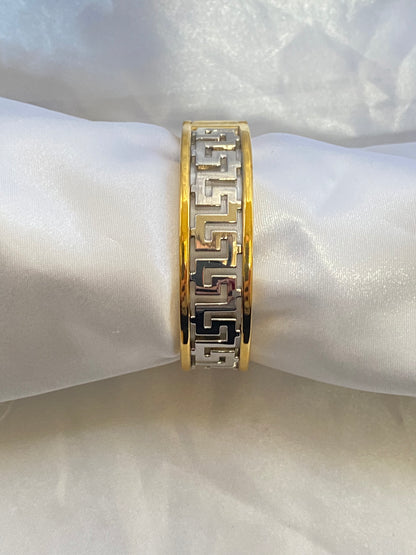 Two-Toned Cuff Watch