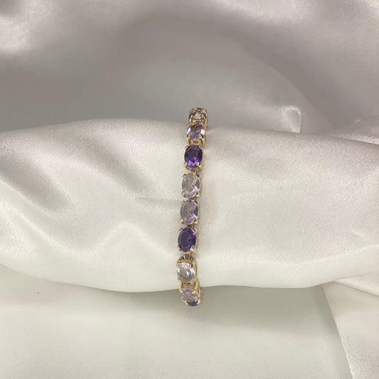 💜 Purple Gemstone Bracelet