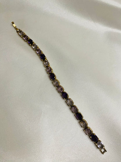 💜 Purple Gemstone Bracelet