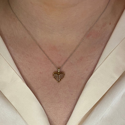 Gold-Toned Heart Pendant