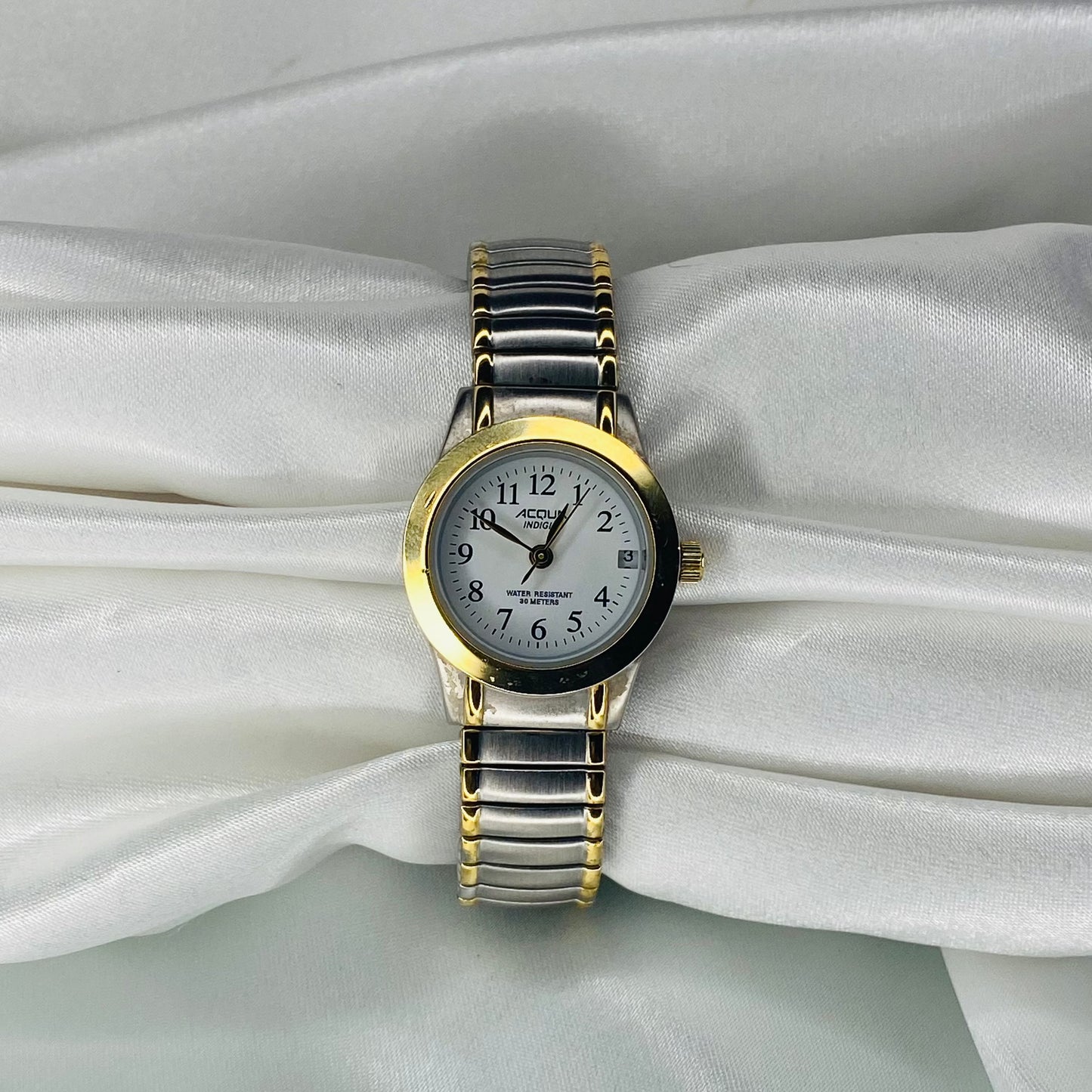 Two-Toned Round Face Watch