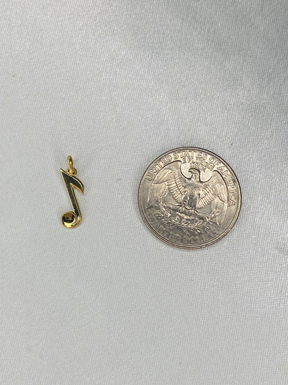 1/20 12k Gold Filled Music Note Pendant