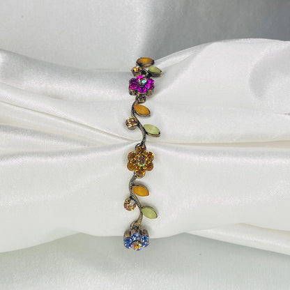 Multi-Colored Flower Bracelet