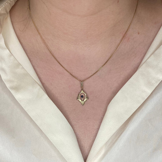 1/20 12k Gold Filled Art Deco Pendant