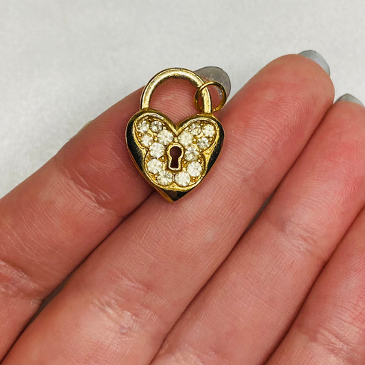 Butterfly Heart Lock Pendant