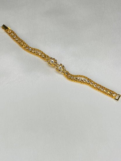 Gold Diamanté Bracelet