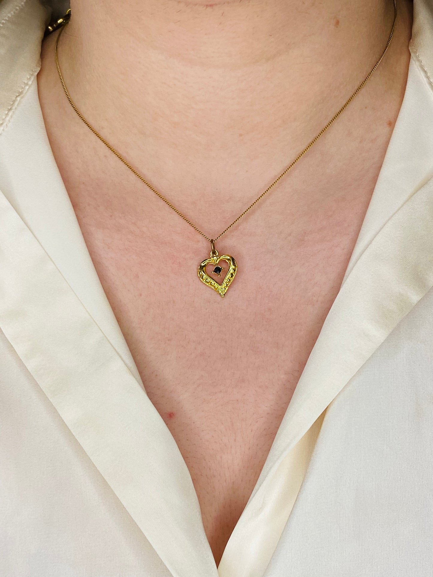 Intricate Detailed Heart Pendant