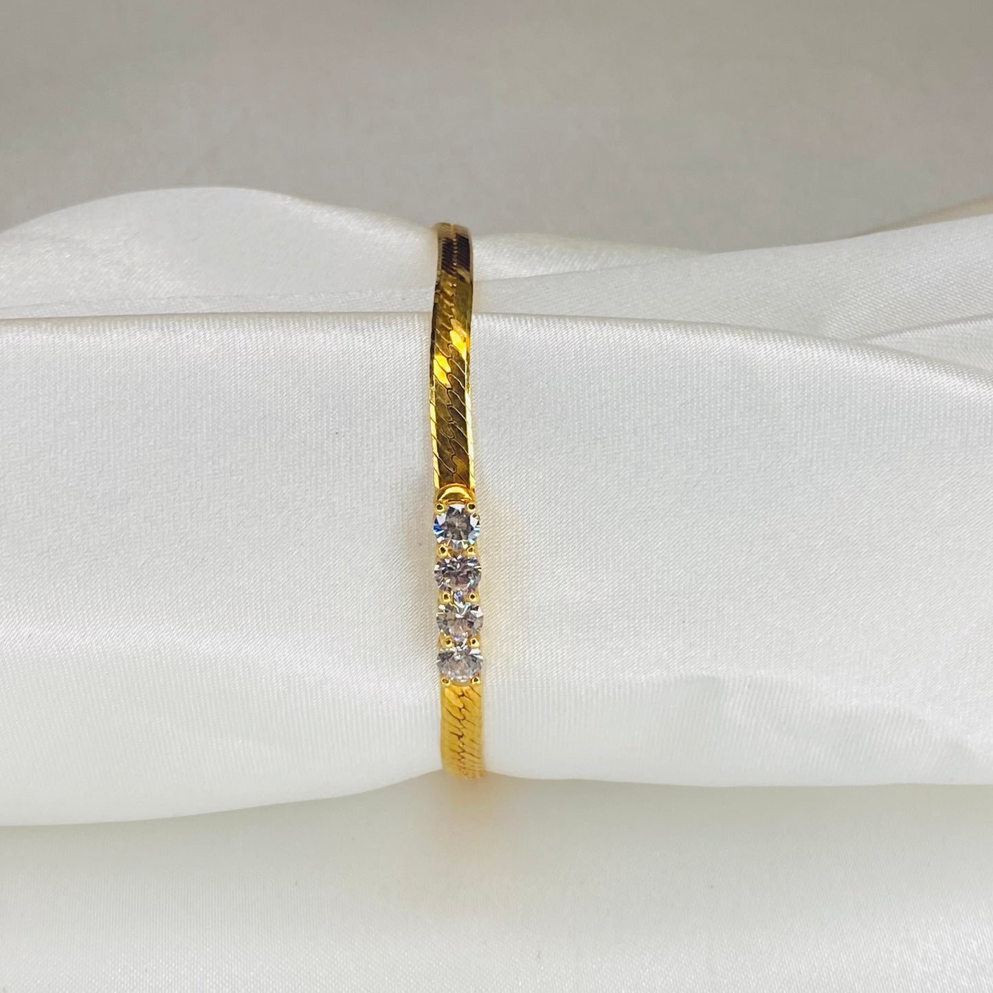 Gold Diamanté Bracelet